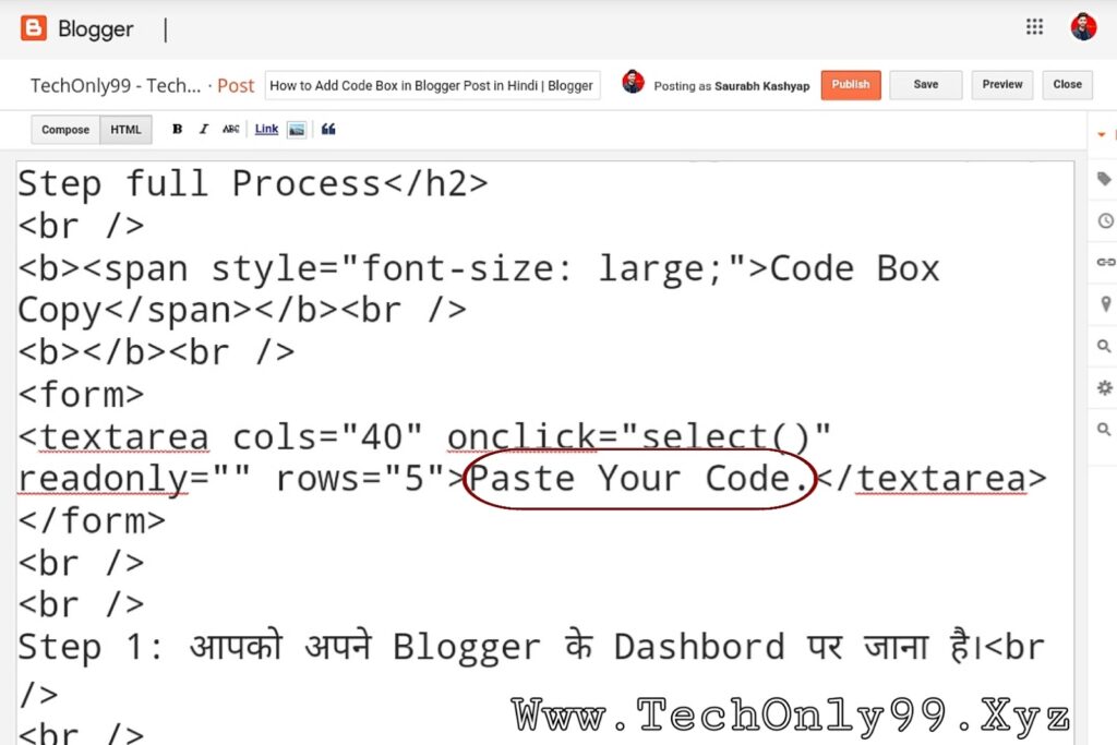 How to Add CSS-Javascript-HTML Code Box in Blogger Posts/Articles HTML Code Box,CSS,Javascript,HTML Code,Blogger Posts