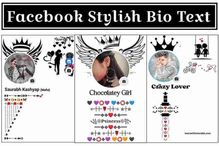 Facebook Stylish Bio text copy and paste | Facebook VIP Bio Text 2024